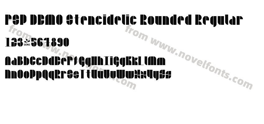 FSP DEMO Stencidelic Rounded RegularPreview
