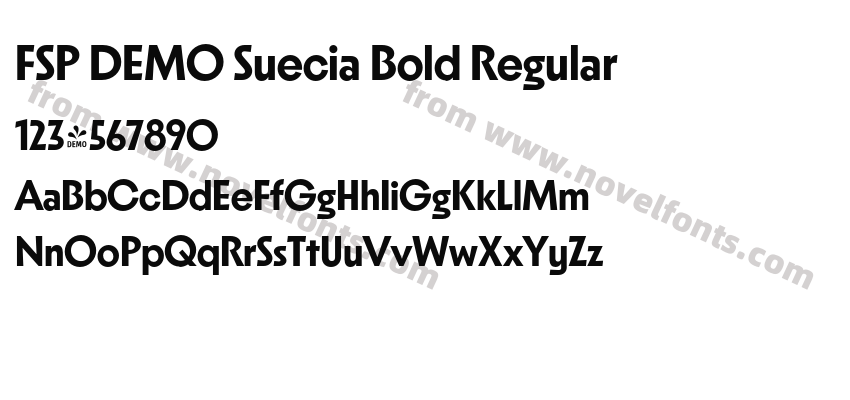 FSP DEMO Suecia Bold RegularPreview
