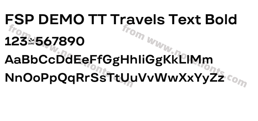 FSP DEMO TT Travels Text BoldPreview