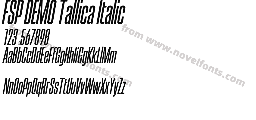 FSP DEMO Tallica ItalicPreview
