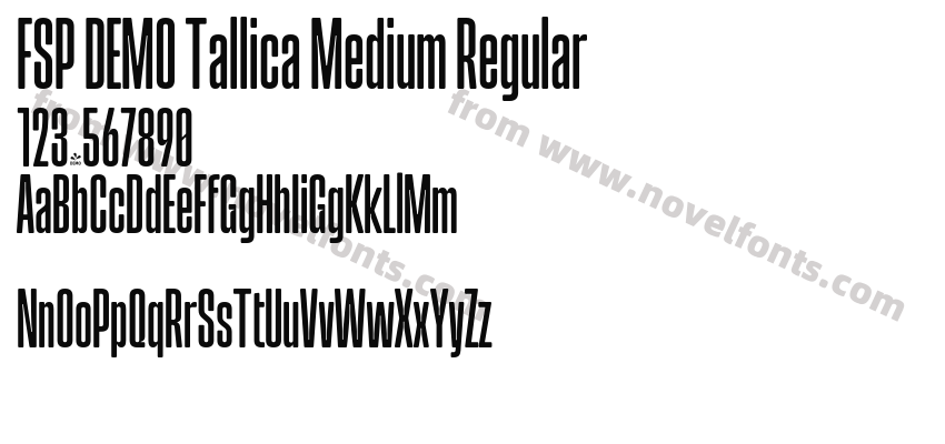 FSP DEMO Tallica Medium RegularPreview