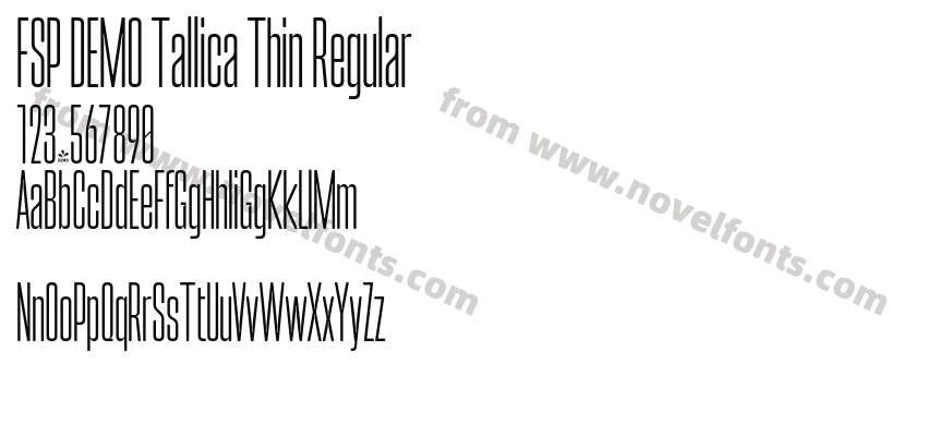FSP DEMO Tallica Thin RegularPreview