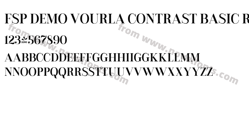 FSP DEMO Vourla Contrast Basic RegularPreview