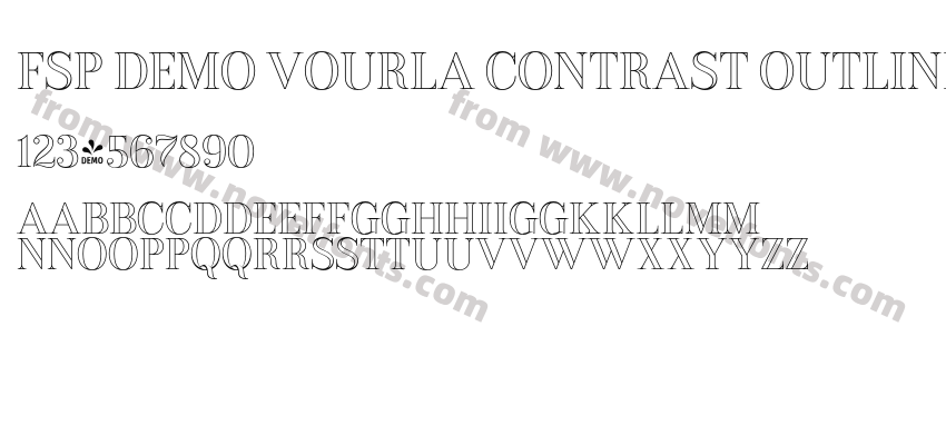 FSP DEMO Vourla Contrast Outline RegularPreview