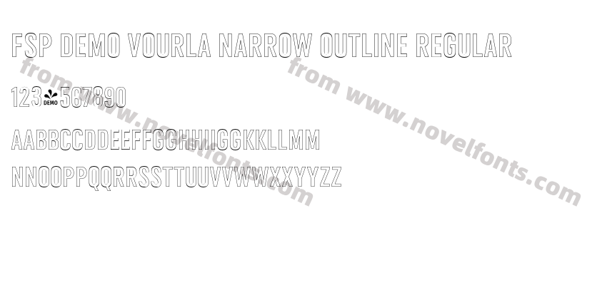 FSP DEMO Vourla Narrow Outline RegularPreview