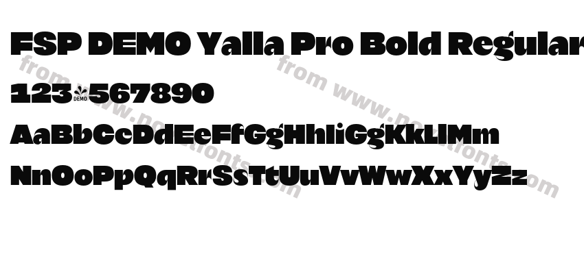 FSP DEMO Yalla Pro Bold RegularPreview
