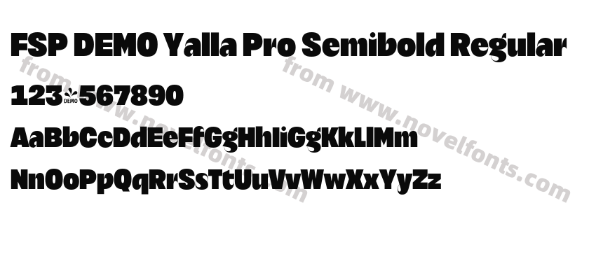 FSP DEMO Yalla Pro Semibold RegularPreview