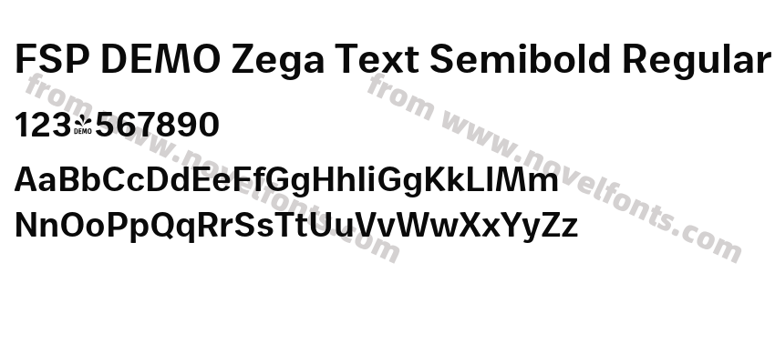 FSP DEMO Zega Text Semibold RegularPreview