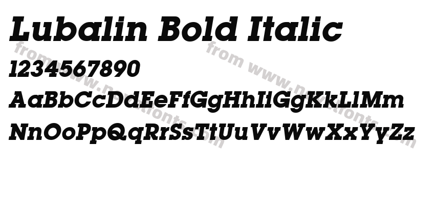 Lubalin Bold ItalicPreview