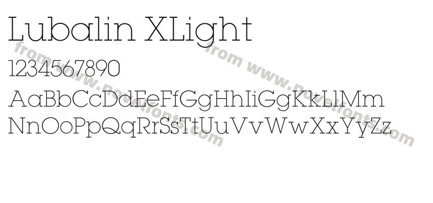 Lubalin XLightPreview