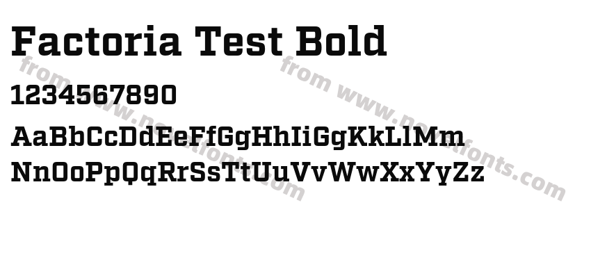 Factoria Test BoldPreview