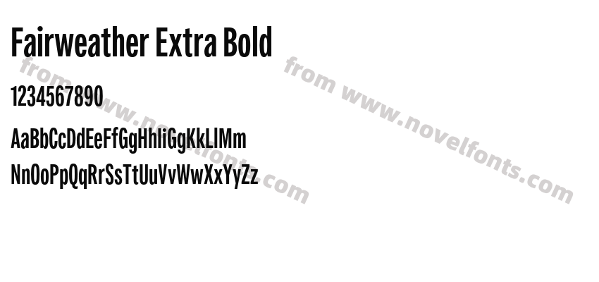 Fairweather Extra BoldPreview