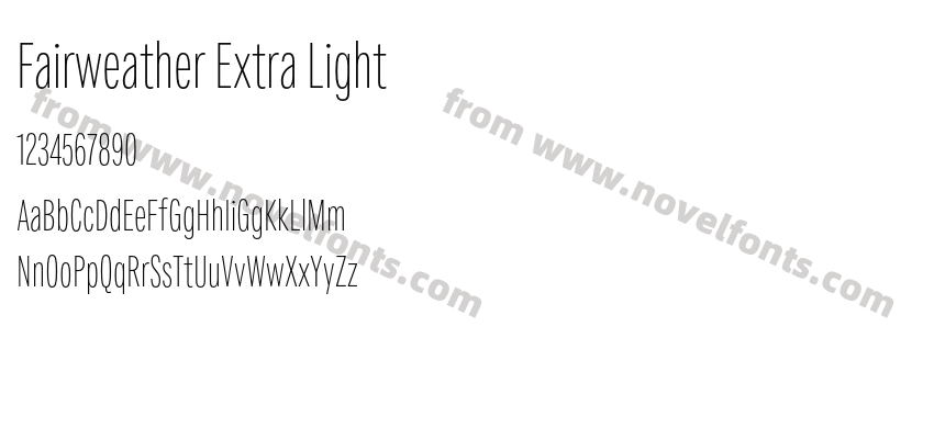 Fairweather Extra LightPreview