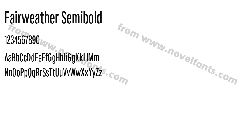 Fairweather SemiboldPreview