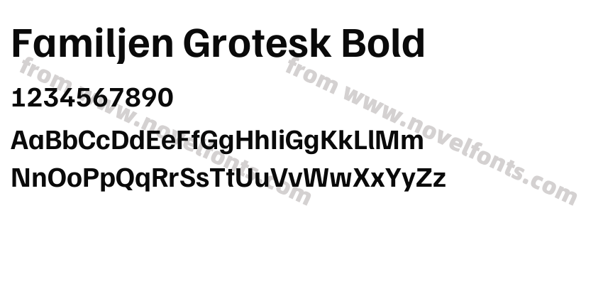 Familjen Grotesk BoldPreview