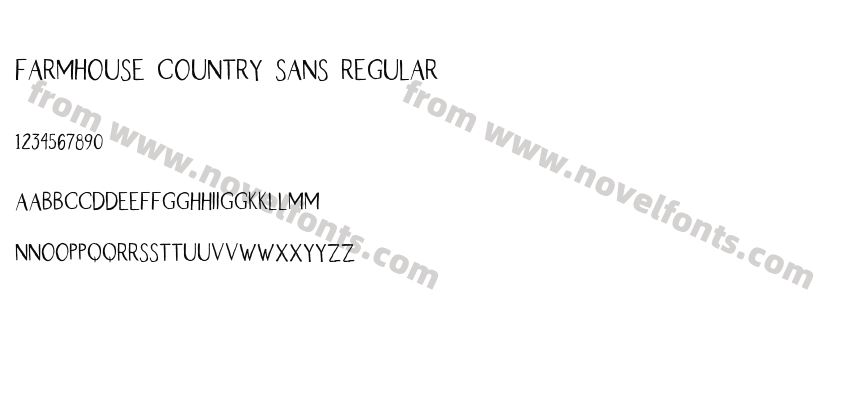 Farmhouse Country Sans RegularPreview