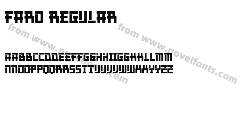 Faro RegularPreview