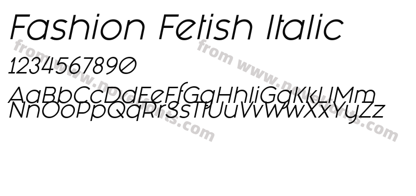 Fashion Fetish ItalicPreview