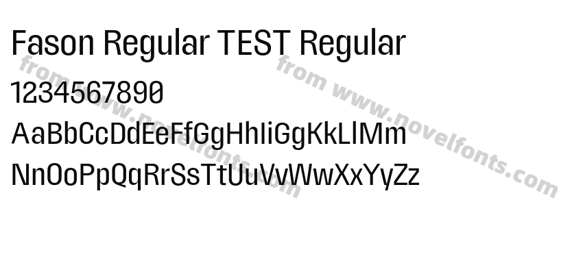 Fason Regular TEST RegularPreview