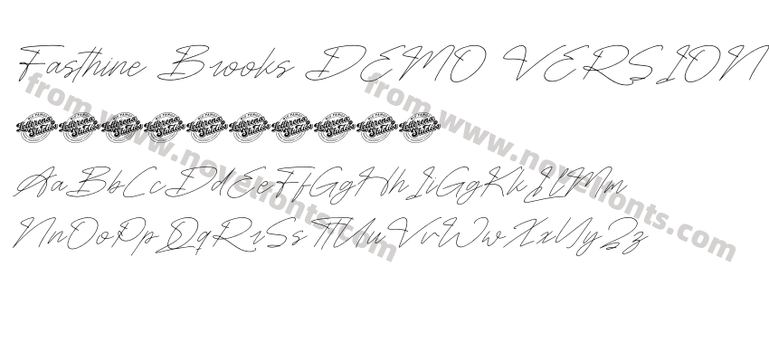 Fasthine Brooks DEMO VERSION ItalicPreview