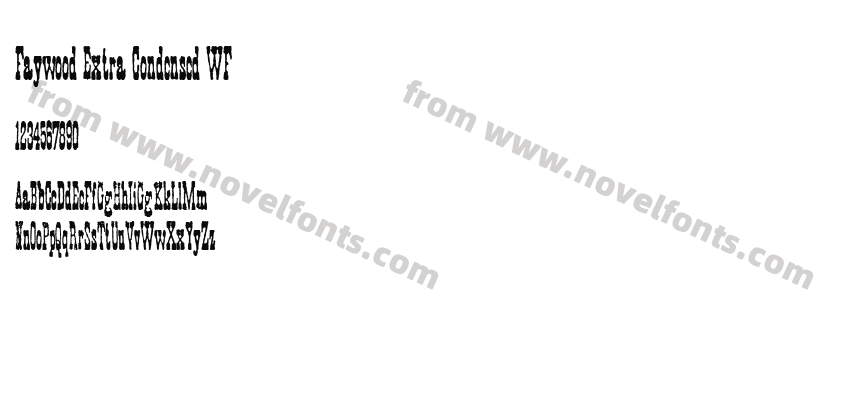 Faywood Extra Condensed WFPreview