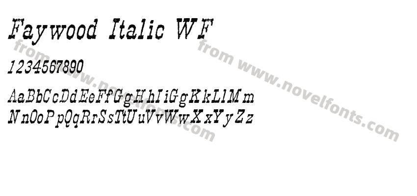 Faywood Italic WFPreview