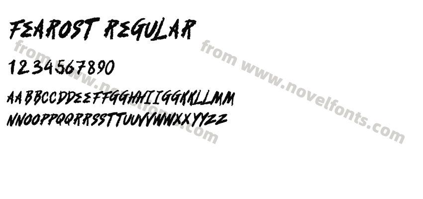 Fearost RegularPreview