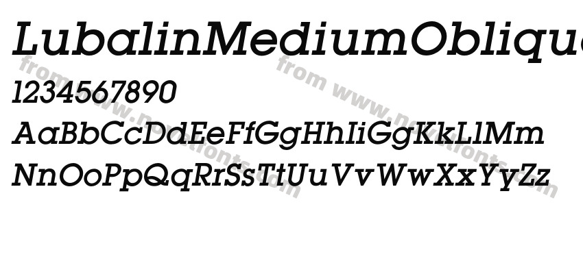 LubalinMediumObliquePreview