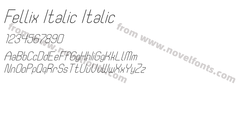 Fellix Italic ItalicPreview