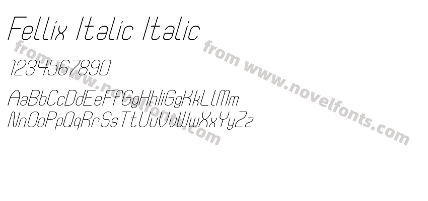 Fellix Italic ItalicPreview
