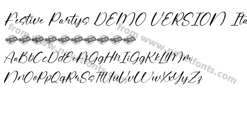 Festive Partys DEMO VERSION ItalicPreview