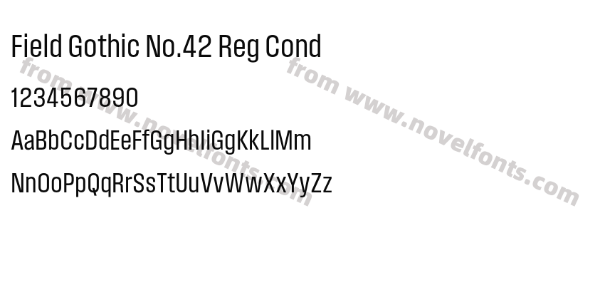 Field Gothic No.42 Reg CondPreview