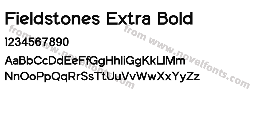 Fieldstones Extra BoldPreview