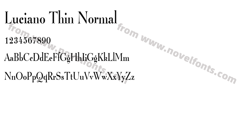 Luciano Thin NormalPreview