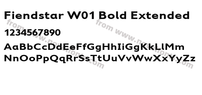 Fiendstar W01 Bold ExtendedPreview