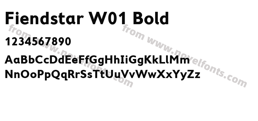 Fiendstar W01 BoldPreview
