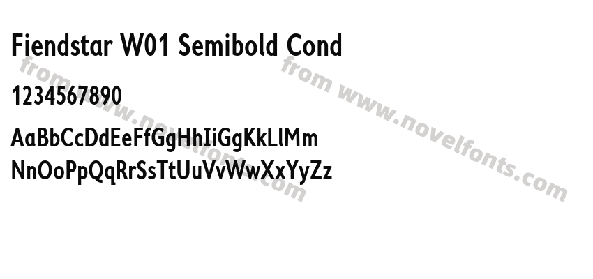 Fiendstar W01 Semibold CondPreview