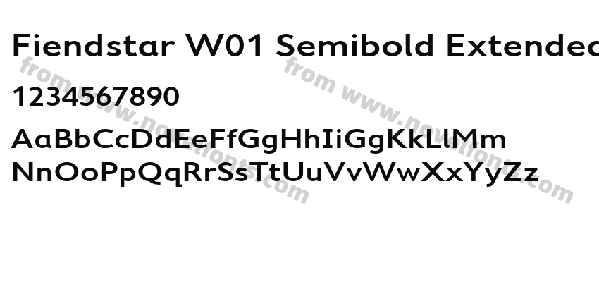 Fiendstar W01 Semibold ExtendedPreview