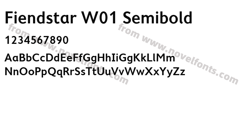 Fiendstar W01 SemiboldPreview