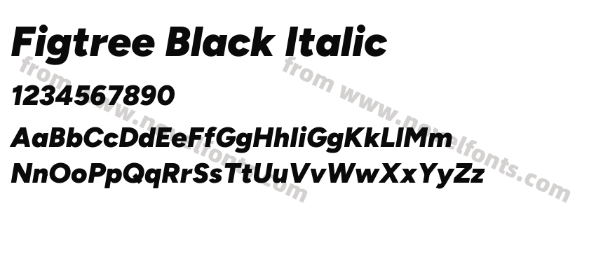 Figtree Black ItalicPreview