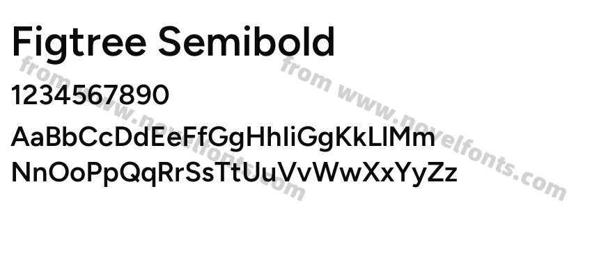 Figtree SemiboldPreview