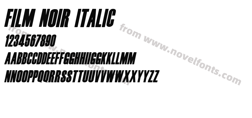 Film Noir ItalicPreview