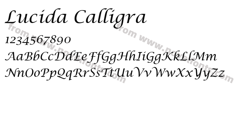 Lucida CalligraPreview