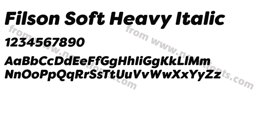 Filson Soft Heavy ItalicPreview