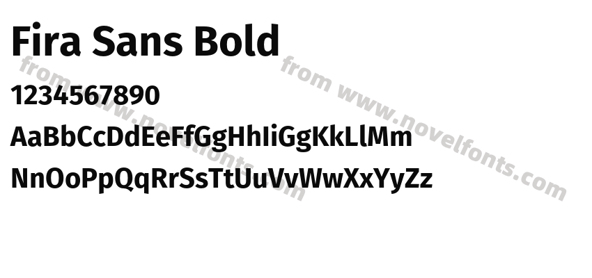 Fira Sans BoldPreview