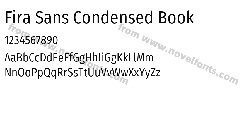 Fira Sans Condensed BookPreview