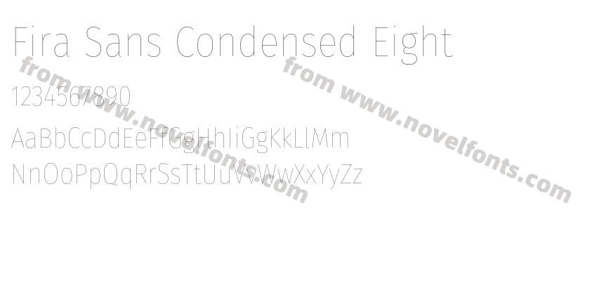 Fira Sans Condensed EightPreview