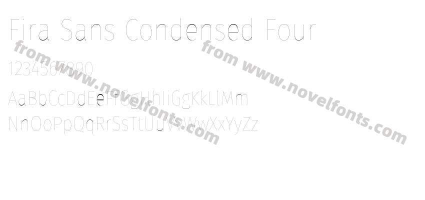 Fira Sans Condensed FourPreview