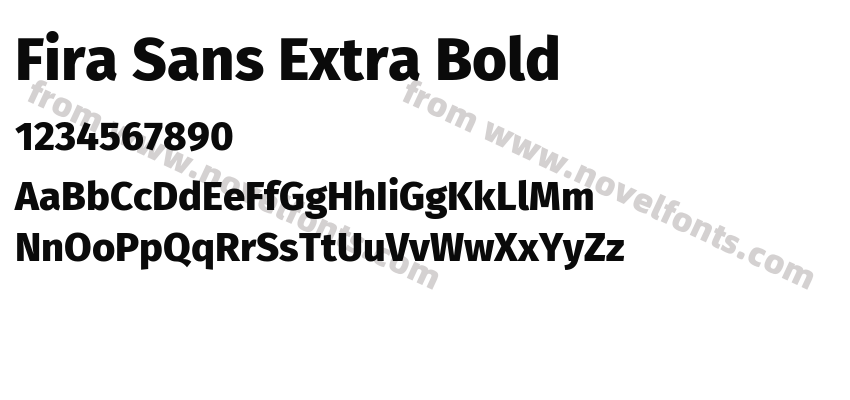 Fira Sans Extra BoldPreview