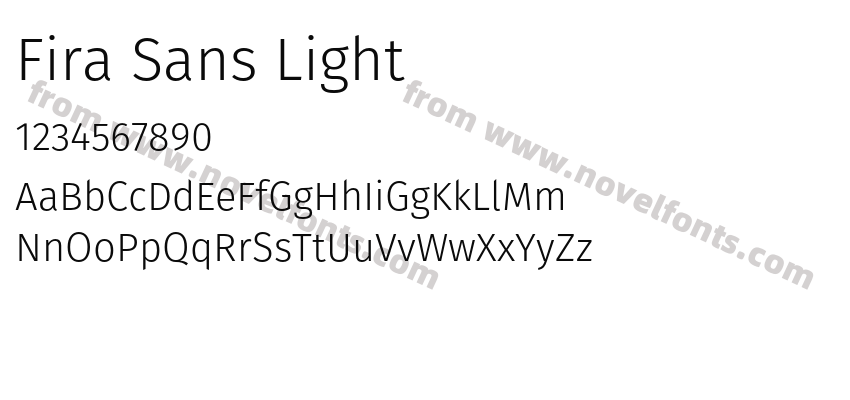 Fira Sans LightPreview